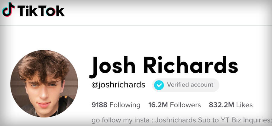 josh richards tik tok